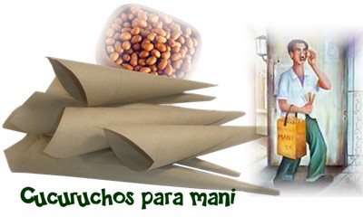 Cucuruchos for peanuts. 20  units