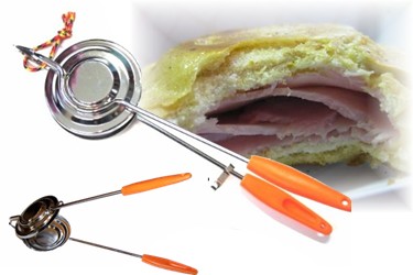 Flying saucer sandwich press and  toaster.  Disco Volador