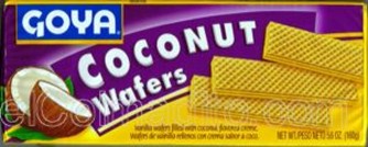 Goya coconut cream filled wafers  5.6 oz