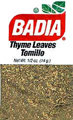 Badia thyme leaves  1/2 oz