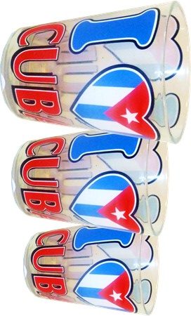 I Love Cuba shot glass