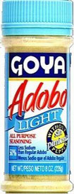 Goya adobo light, without pepper  8 oz