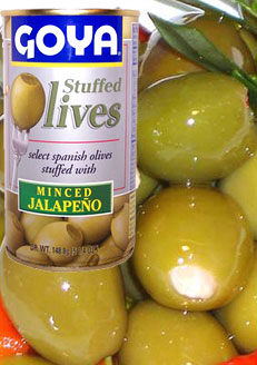 Goya  olives stuffed with jalapeño peppers 5 1/4 oz