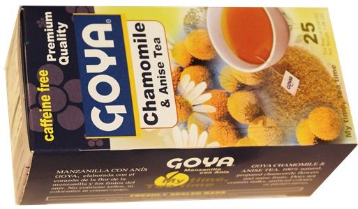 Goya chamomile and anise. 25 individual tea bags