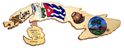 Wood Cuba Isle Hand Made