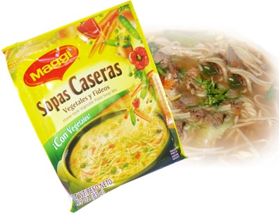 Vegetable and pasta soup mix