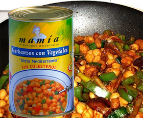 Mamia Garbanzos Con Vegetales 14 Oz