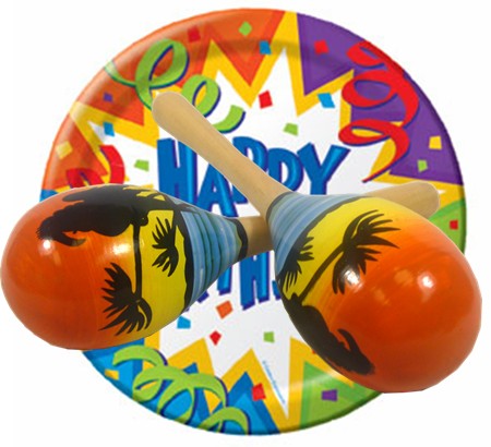 Tropical maracas set