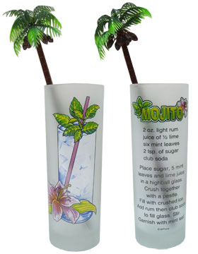 Mojito tall glass featuring mojito recipe.