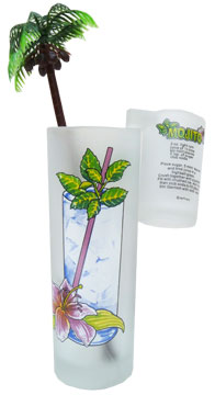 Mojito Tall  and shot glass combo