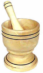 Mortar wood construction,  large size.