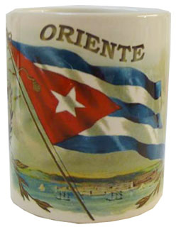 Coffe mug with Cuban flag and Oriente’s Coat of Arms design