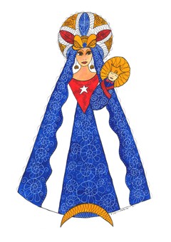 Beautiful water color print 11 x 8 1/2  By Ninoska Perez Castellon .