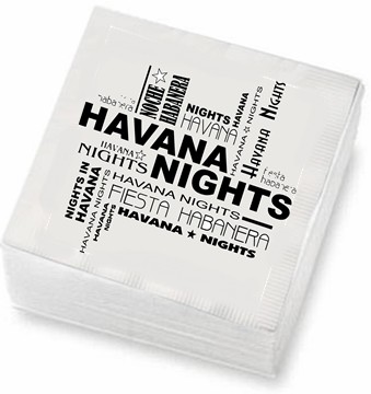 Retro cocktail napkins. 12 pack