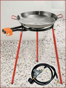 Paella cookers set 10, 16,  22 servings options.