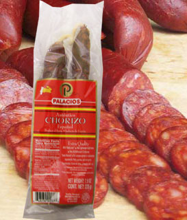 Chorizos Palacios  autentico imported from Spain.  7.9  oz
