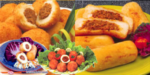 Papas Rellenas And Yuca Rellena Combo  Frozen.