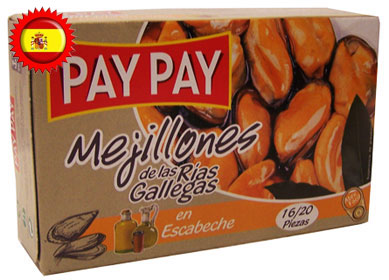 Pay Pay Mussels From Galician Coast  4 Oz
