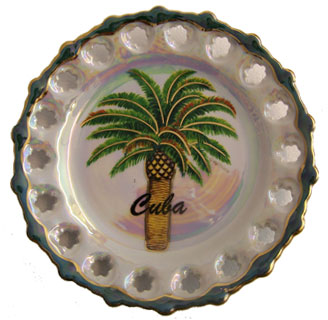 Ceramic Wall Plate 7 1/4 Inches