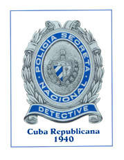Cuban Secret Police 1940 Insignia 8 1/2 X 11 Inches