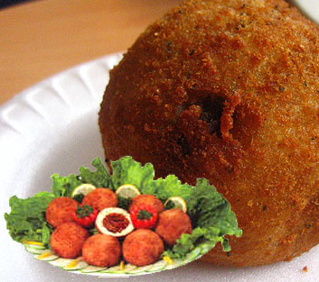 Beef Stuffed Potatoes / papas rellenas , 32 units. Frozen. A Cuban tradition