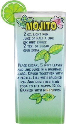 Mojito refrigerator magnet.