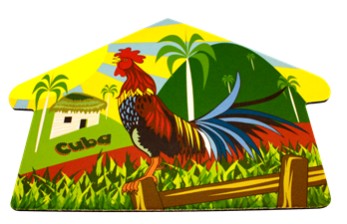 Mouse Pad Cuban Rooster