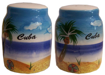 Tropical Cuba Salt And Pepper Sahker Set