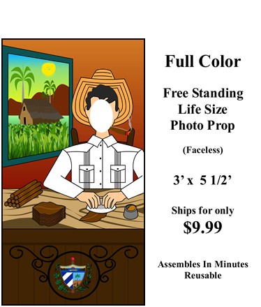 Standee photo prop life size . 3′ x  5 1/2′ tall