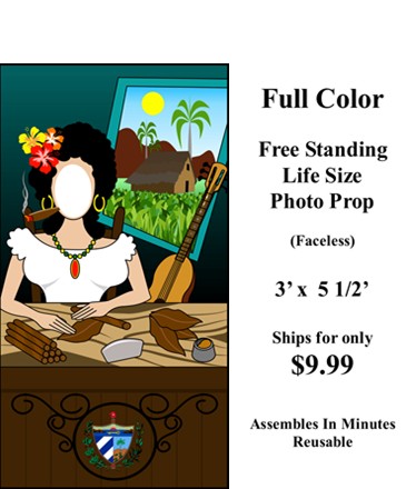 Standee photo prop life size . 3′ x 5 1/2′ tall