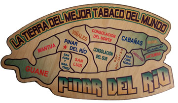 Wall Wood Plaque Pinar Del Rio Province