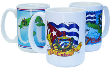 Set of 3  ceramic coffee mugs. 3 different designs.