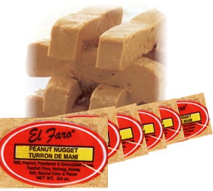 Turron De Mani. Peanut  Nougat.  6 Pieces Individually Wrapped