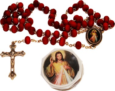 Scented wood rosary. 18